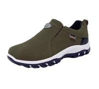 Generisch Chaussures de sport pour homme en daim, chaussures de randonnée pour homme - Ergonomiques - Slip On - Chaussures d'extérieur souples - Grandes tailles - Chaussures de course sur route