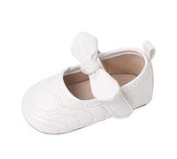Generisch Chaussures de sport taille 22 Bowknot First Walkers Chaussures pour tout-petit Semelle souple Respirant Princesse Chaussures bébé Lumière, Blanc., 20 EU