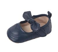 Generisch Chaussures de sport taille 22 Bowknot First Walkers Chaussures pour tout-petit Semelle souple Respirant Princesse Chaussures bébé Lumière, bleu, 20 EU