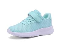 Generisch Chaussures de sport tendance pour fille avec semelle épaisse - Dessus en maille légère - Respirantes - Antidérapantes, Vert clair., 33 EU