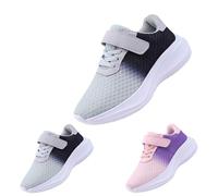 Generisch Chaussures de sport unisexes pour enfant - Dégradé de couleur - Légères et respirantes - Chaussures de course - Chaussures de fitness - Chaussures de gymnastique durables, Noir , 39 EU