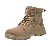 Generisch Chaussures de trekking et de randonnée pour homme, pour le printemps et l'hiver, chaussures de travail antidérapantes, couleur unie, résistantes à l'usure, plateau, kaki, 39 EU