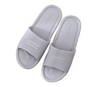 Generisch Chaussures de trekking pour homme 45 To Flat The Home Slippers Soft Couples Flops Salle de bain Flip Wear Shoes Chaussons pour homme Chaussures 47 Hiver, gris, 40 EU