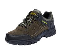 Generisch Chaussures de trekking pour homme - Chaussures de randonnée pour homme - Large pied - Semelle plate - Baskets confortables - Antidérapantes - Chaussures de marche - Chaussures d'extérieur