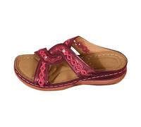 generisch Chaussures de yoga pour femme - Chaussures de plage avec talon oblique - Creuses - Décontractées - Chaussons avec semelle oblique - Sandales de ballerine - Chaussures de sport pour femme