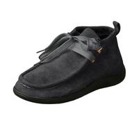 Generisch Chaussures décontractées confortables pour femme pour un usage quotidien. Couvre-orteils et talon. Design à lacets pour une tenue décontractée en automne et en hiver., gris, 41 EU