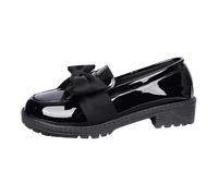 Generisch Chaussures décontractées élégantes et plates avec nœud, semelle épaisse, classique britannique, noir, Mary, moderne pour tout le monde, Noir , 39 EU