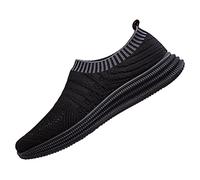 Generisch Chaussures décontractées pour homme 2023 Printemps Été Nœud papillon Mesh respirant Mode à pied Simple Chaussures paresseuses, Noir , 42 EU Large