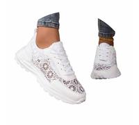 Generisch Chaussures d'été légères pour femme - Dessus en maille respirante - Semelle flexible - Compagnon quotidien confortable pour les promenades en plein air - Sans indications spéciales des