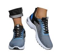 Generisch Chaussures d'été ouvertes pour homme en cuir blanc et noir - Chaussures de trekking - Chaussures de marche orthopédiques - Chaussures de tennis décontractées - Contraste de couleur 02 BU1 39