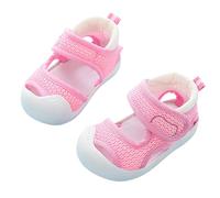 Generisch Chaussures d'été pour bébé garçon et homme, antidérapantes, respirantes, pour 1 à 3 6 mois, chaussures à semelle souple, plusieurs couleurs en option Sandales bébé, Rose, 0-3 mois