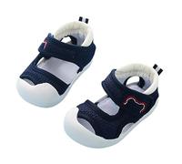 Generisch Chaussures d'été pour bébé garçon et homme, antidérapantes, respirantes, pour 1 à 3 6 mois, chaussures à semelle souple, plusieurs couleurs en option Sandales bébé, Marine, 9-12 mois