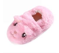 Generisch Chaussures d'hiver Bébé Mignon Oreilles de Chat Chaussons Chauds Antidérapants en Coton pour l'intérieur Chaussures Originales Hommes, Rose, 27.5 EU