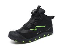 Generisch Chaussures d'hiver chaudes et épaisses pour enfants - Bottes de neige à cinq doigts pour filles - Idéales pour les jours froids - Bottes robustes et confortables pour garçons, Noir , 28 EU