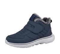 Generisch Chaussures d'hiver doublées pour homme - Légères - Chaudes - Courtes - Bottes larges - Bottes d'hiver - Bottes de randonnée - Bottes de randonnée - Antidérapantes - Chaussures d'extérieur