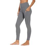 Generisch Chaussures d'hiver pour femme 29 - Grande taille - Pantalon de yoga - Legging d'entraînement doux pleine longueur avec poches - Chaîne de corps argentée, Gy1., M