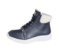 Generisch Chaussures d'hiver pour femme - Doublure chaude - Bottes d'hiver - Bottes de loisirs - Antidérapantes - Bottes courtes - Bottes de neige - Bout rond, bleu marine, 40 EU