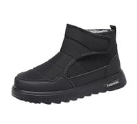 Generisch Chaussures d'hiver pour homme avec doublure en peluche - Antidérapantes - Soutien de la voûte plantaire - Chaussures orthopédiques plates ergonomiques - Chaussures de sport unisexes