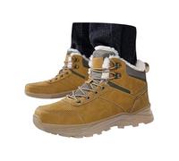 Generisch Chaussures d'hiver pour homme - Bottes de neige doublées chaudes - Confortables - Chaussures d'hiver imperméables et antidérapantes - Pour l'extérieur, le trekking, la randonnée, marron, 44