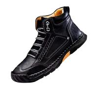 Generisch Chaussures d'hiver pour homme - Chaussures de sport - Mode décontractée - Grande taille - Bottes de cheville - Bottes d'extérieur, Noir , 43 EU