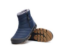 Generisch Chaussures d'hiver pour homme et femme - Doublure chaude - Antidérapantes - Pour trekking et randonnée, bleu foncé, 40 EU