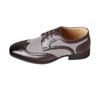 Generisch Chaussures élégantes intemporelles pour homme avec motif pied de poule pour une utilisation quotidienne polyvalente
