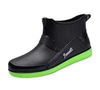 Generisch Chaussures en caoutchouc pour homme - Bottes élastiques à plateforme - Bottes de pluie pour le jardin - Bottes de protection contre les coupures - Imperméables - Bottes de pluie et bottines