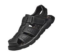 Generisch Chaussures en cuir fermées pour homme - Chaussures d'été orthopédiques - Sandales d'extérieur respirantes - Légères - Chaussures de plage antidérapantes - Sandales classiques confortables