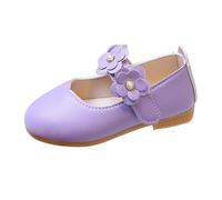 Generisch Chaussures en cuir pour bébé et enfant - Chaussures de princesse confortables - Chaussures de princesse - Chaussures de danse - Chaussures de soirée souples et confortables, lilas, 21 EU