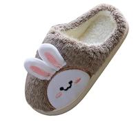 Generisch Chaussures en cuir pour bébé et femme - Sandales de plage creuses décontractées - Chaussures plates - Chaussons chauds en peau d'agneau, gris, 28 EU