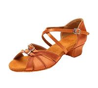 Generisch Chaussures en latex antidérapantes avec semelle souple, talon moyen bas et boucle Chaussures imperméables pour femme 40, marron, 39 EU