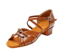 Generisch Chaussures en latex antidérapantes en polyuréthane avec semelle souple, talon moyen bas et boucle S Chaussures pour femme 40, marron, 37 EU