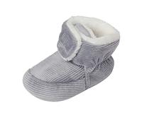 Generisch Chaussures en peluche pour bébé - Bottes en coton chaud - Premières douces, pour jeunes enfants, gris, 20.5 EU
