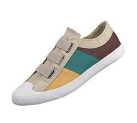 generisch Chaussures en toile pour homme - Patchwork - Moderne - Chaussures basses - Chaussures plates - Antidérapantes - Confortables - Respirantes - Chaussures de loisirs - Chaussures de marche
