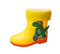 Generisch Chaussures originales pour homme - Dinosaure - Bottes de pluie imperméables - Chaussures de sécurité pour enfants - Baskets 22, jaune, 26 EU