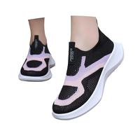 Generisch Chaussures orthopédiques pour femme - Chaussures de sport légères - Chaussures de sport confortables à enfiler - Chaussures de marche - Respirantes - Chaussures de loisirs plates pour