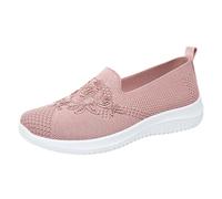 Generisch Chaussures orthopédiques pour femme - Chaussures diabétiques - Largeur H - Chaussures d'été légères et respirantes - Sandales confortables à mémoire de forme - Baskets pour femme, Rose, 39