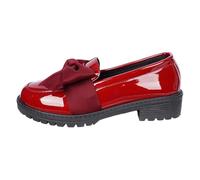 Generisch Chaussures pantoufles Oxford mariage robe d'église microfibre uniforme scolaire mocassins chaussures plates, rouge, 38 EU