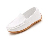 Generisch Chaussures pieds nus pour enfants - Une étape - Couleur bonbon - Chaussures en cuir de vache - Semelle en cuir de vachette - Chaussures décontractées pour garçons et filles - Semelle plate