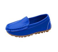Generisch Chaussures pieds nus pour enfants - Une étape - Couleur bonbon - Chaussures en cuir de vachette - Semelle plate - Chaussures décontractées pour bébés - Confortables - Chaussures de sport et
