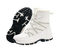 Generisch Chaussures pieds nus pour homme - Bottes épaisses pour femme pour l'hiver - Doublure en polaire - Vêtement extérieur épais - Pas dans le nord-est - Extrêmement froid - Chaussures chaudes en