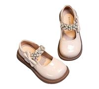 Generisch Chaussures plates pour fille - Chaussures de princesse classiques Mary Jane pour robes de mariée - Chaussures d'école - Bout rond - Chaussures plates pour filles - Chaussures de soirée