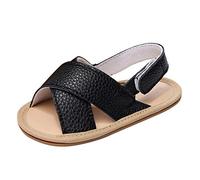 Generisch Chaussures pour bébé avec bande mignonne, décontractées, imprimées, élastiques, pour la première promenade, Noir , 0-3 mois