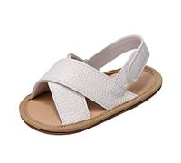 Generisch Chaussures pour bébé avec bande mignonne, décontractées, imprimées, élastiques, pour la première promenade, Blanc., 12-18 mois