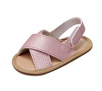 Generisch Chaussures pour bébé avec bande mignonne, décontractées, imprimées, élastiques, pour la première promenade, Rose, 18-24 mois