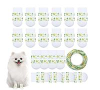 Generisch Chaussures pour chien - 20 pièces - Protection des pattes avec | Chaussures pour pattes de chien pour promenades en cas de chaleur estivale, pluie et sols en bois dur pour les grands