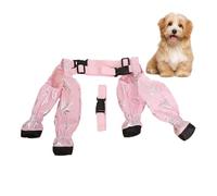 Generisch Chaussures pour chien - Fibre acrylique | Protection des pattes urinée avec boucle réglable | Bottes anti-taches | Confortables et imperméables pour chiens, chiots, randonnées, neige, boue