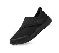 Generisch Chaussures pour diabétiques - Extra larges - Pour personnes âgées - Chaussures légères pour personnes gonflées - Chaussures de trekking - Chaussures de randonnée, Noir , 43 EU