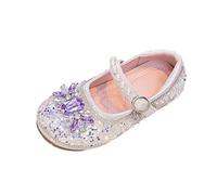 Generisch Chaussures pour enfants avec aperçu des tailles - Chaussures pour tout-petits et grands enfants au quotidien - Ballet Flats Toddler - Sandales pour filles, Beige à partir de, 27.5 EU