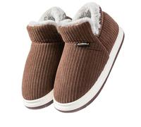 Generisch Chaussures pour femme - Mode automne et hiver - Couleur unie - Poche plate confortable - Avec chaussures blanches chaudes - Pour femme - Mariage, café, 45 EU